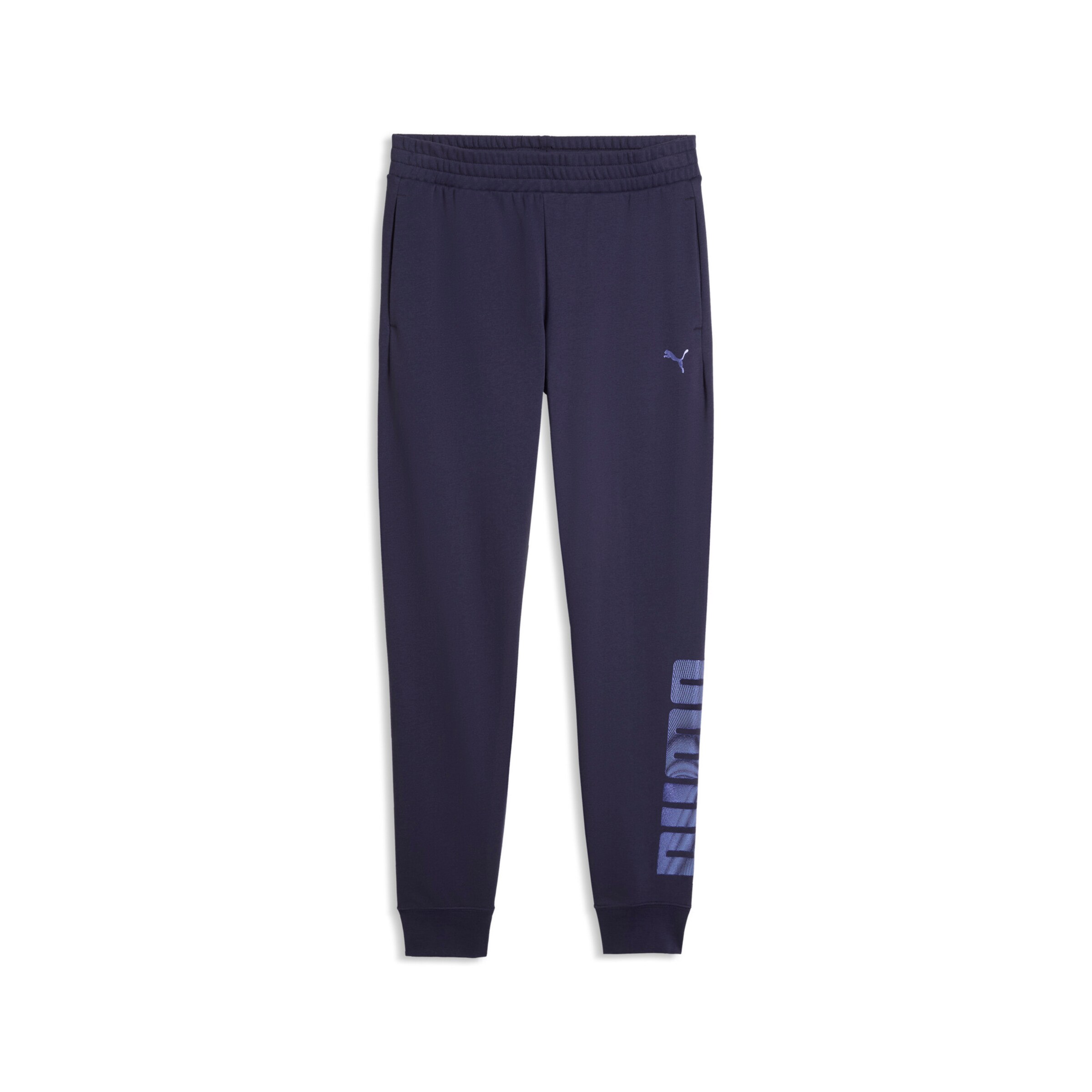 PUMA Tapered Pants in Purple: front