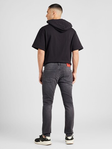 Coupe slim Jean '734' HUGO en gris