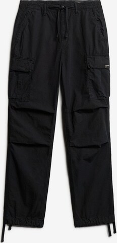 Superdry Cargo Pants in Black: front