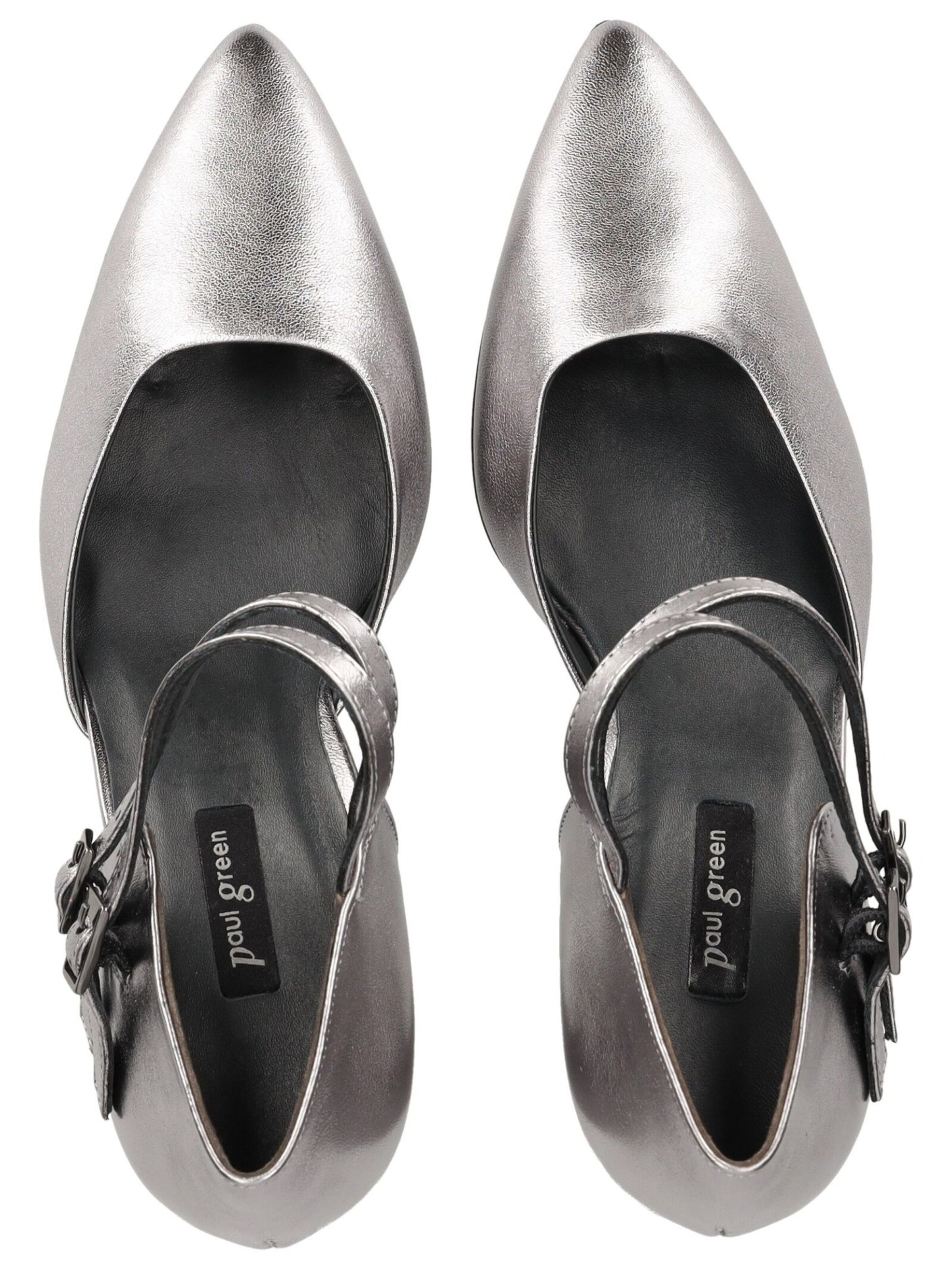 Décolleté sling di Paul Green in argento