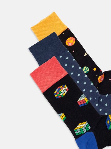 Chaussettes 'Galactic Cubes' DillySocks en mélange de couleurs