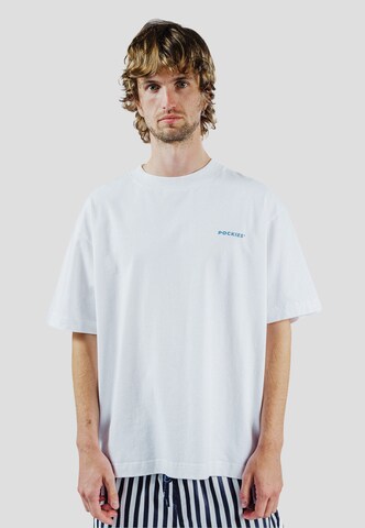 T-Shirt 'Pool' Pockies en blanc