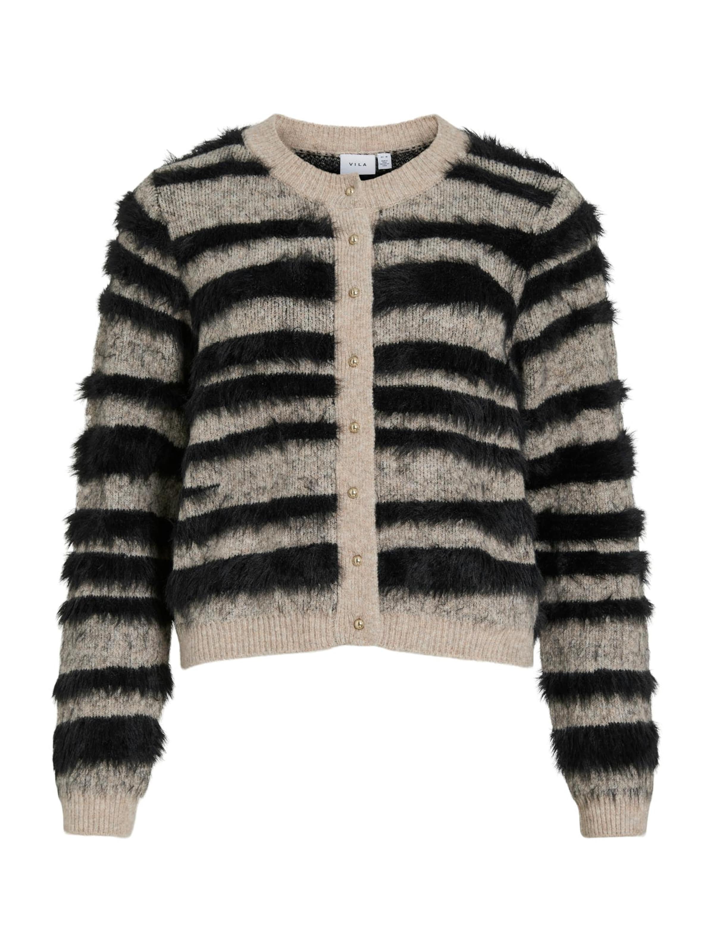 Geacă tricotată 'VIAlda' de la VILA pe bej: față