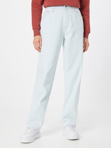 Calvin Klein JeansWide Leg/ Široke nogavice Traperice - plava boja: prednji dio