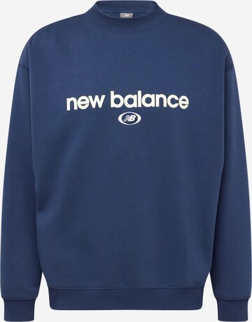 Sweat-shirt 'Hoops' new balance en bleu : devant