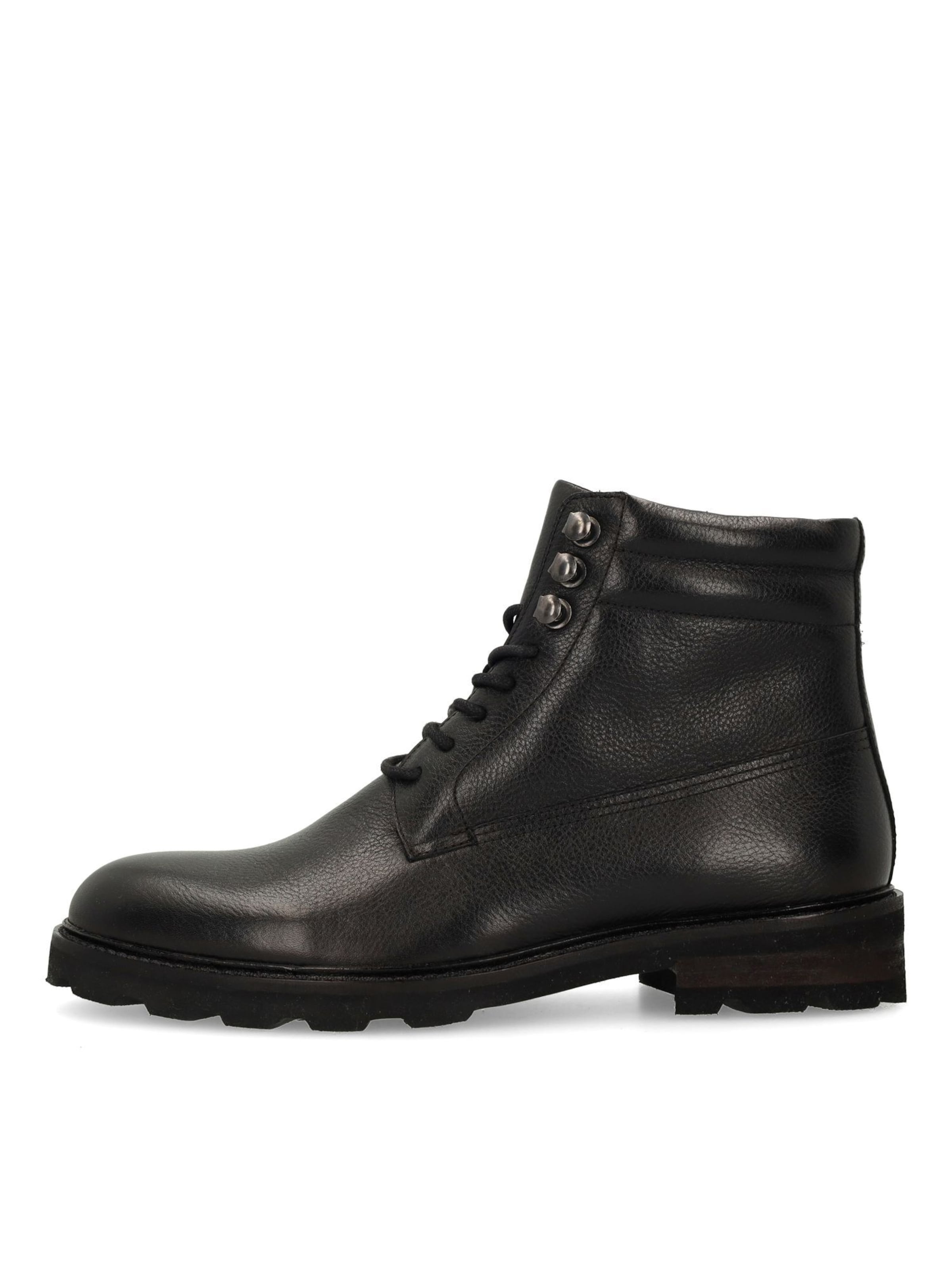 MANFIELD Schnürboots in Schwarz