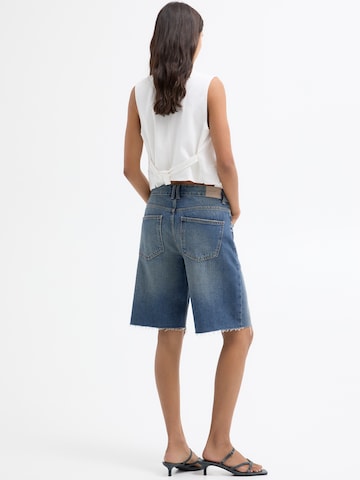 Pull&Bear Loosefit Shorts in Blau