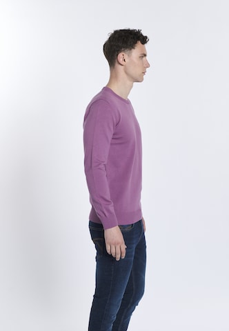 DENIM CULTURE Sweter 'NARCISO' w kolorze fioletowy