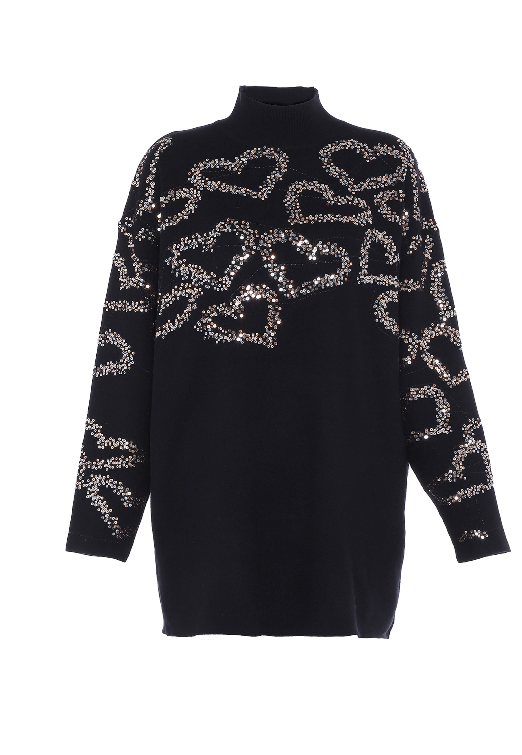 faina Πουλόβερ σε μαύρο / ασημί, Άποψη προϊόντος