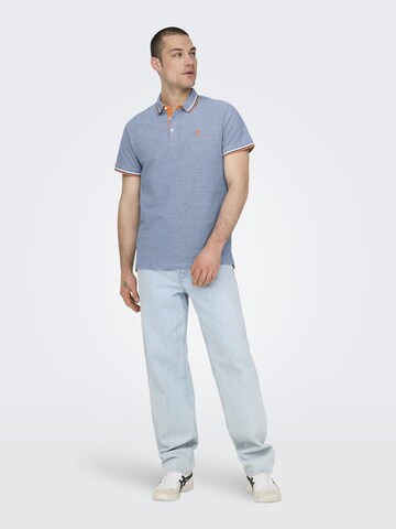 Only & Sons Shirt 'Fletcher' in Blauw