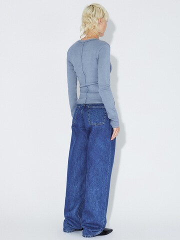 Dr. Denim Shirt 'Stella Rib' in Blauw