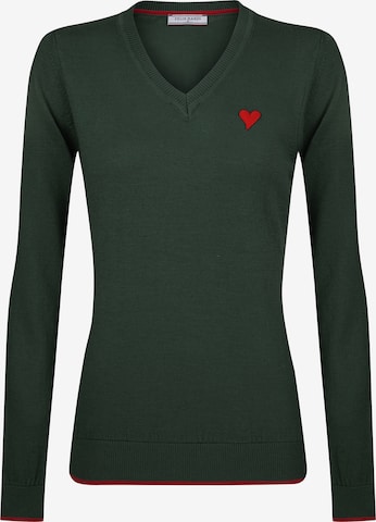 Pulover de la Felix Hardy pe verde: față