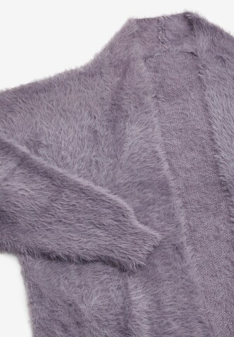 YASANNA Knit Cardigan in Purple