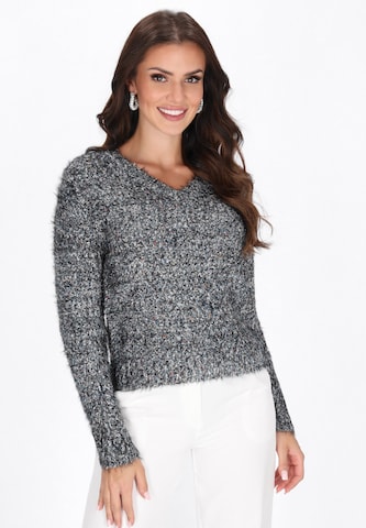 juoda faina Megztinis: priekis