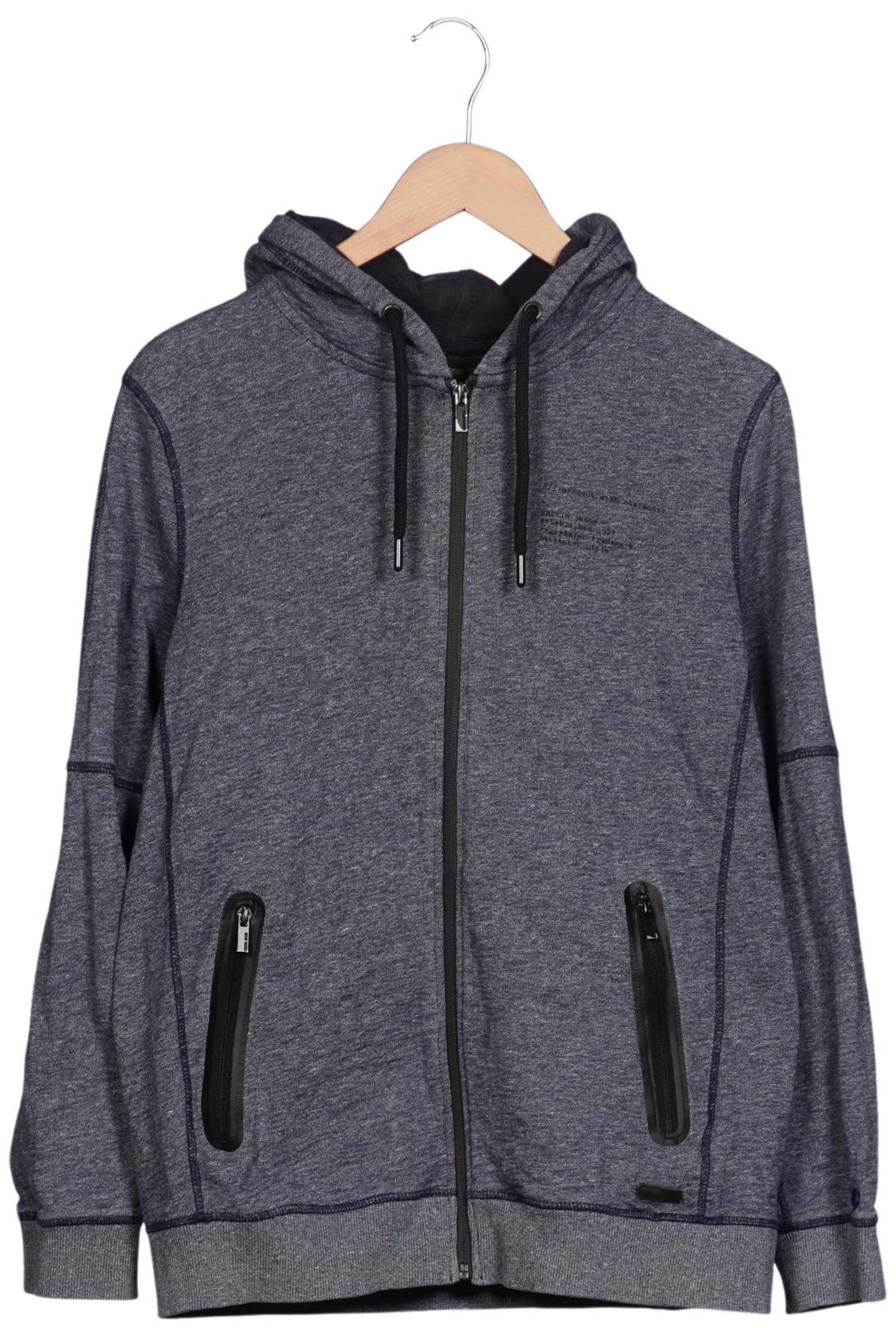 GARCIA Sweatshirt & Zip-Up Hoodie in L in Grey: front
