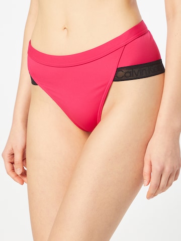 Calvin Klein Swimwear Plus Spodní díl plavek 'BRAZILIAN' – pink: přední strana