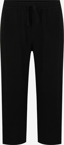 Loosefit Pantalon 'LAUS' Only & Sons Big & Tall en noir : devant