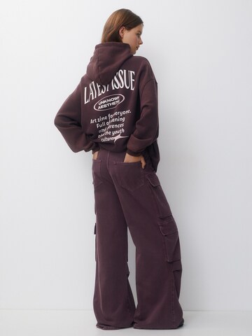 Pull&Bear Sweatshirt in Purple