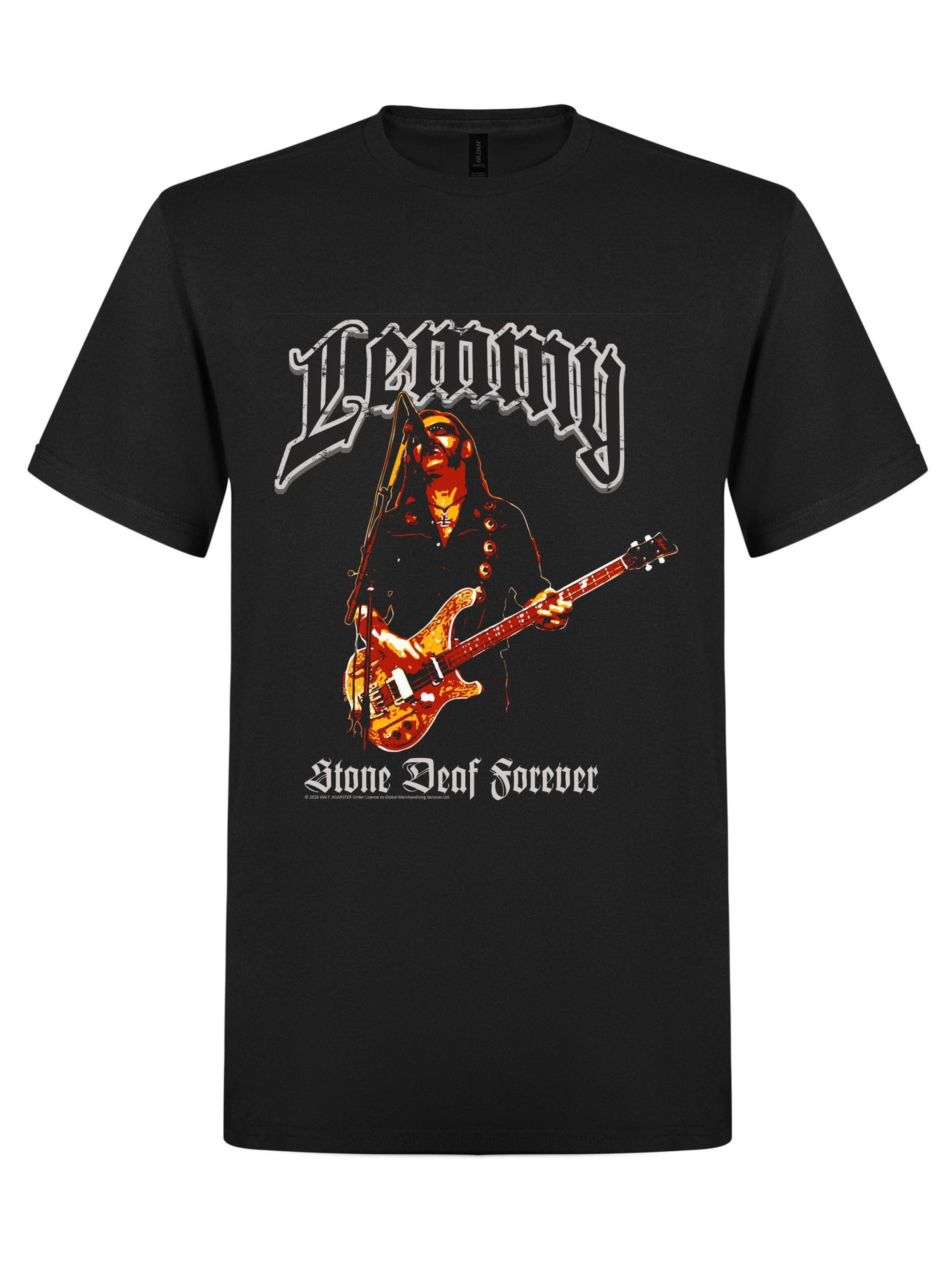 Lemmy Kilmister - Camiseta 'Lemmy Kilmister - Iron Cross T-Shirt' en negro: frente