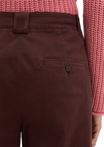 Marc O'Polo Wide leg Pants 'Margo' in Brown
