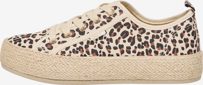 ONLY Matalavartiset tennarit 'ONLIDA-1' värissä kerma / suklaa / musta, Tuotenäkymä