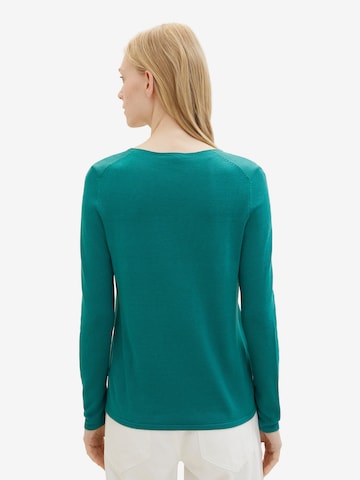 TOM TAILOR Sweater in Green