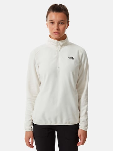 THE NORTH FACE Spordipullover '100 Glacier', värv valge: eest vaates