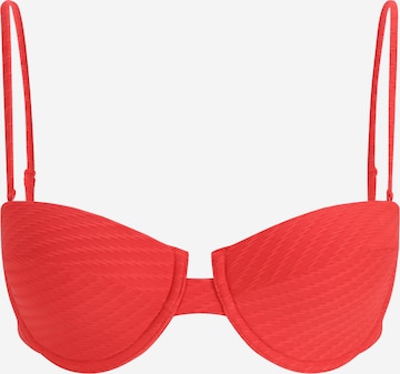 ONLY Balconette Bikini top 'KAJA' in Red: front