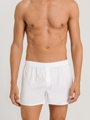 Hanro Boxer shorts 'Fancy Woven' in White: front