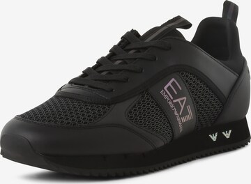 EA7 Emporio Armani Sneakers in Black: front