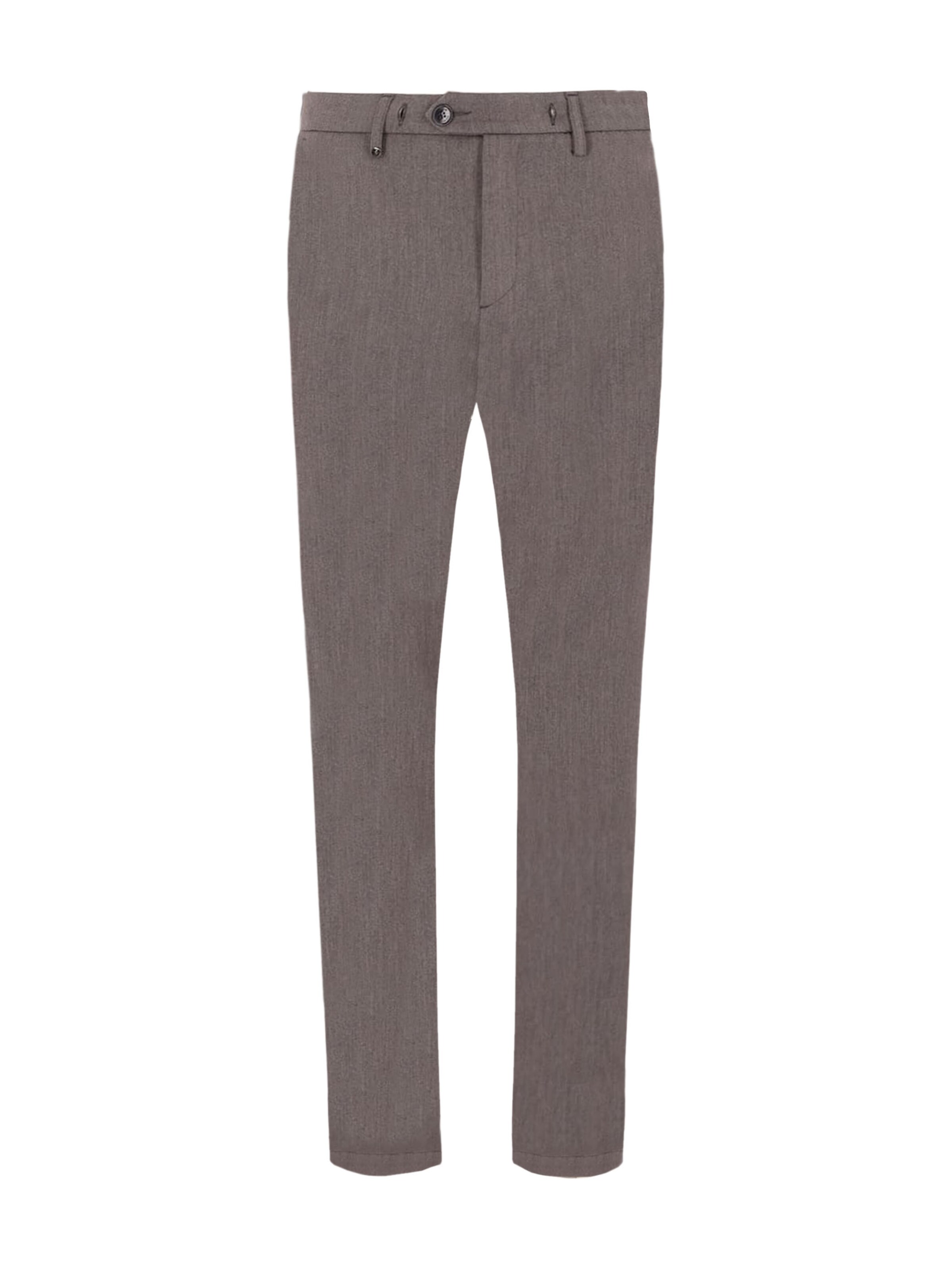 Distretto12 Chino 'York' in de kleur Donkergrijs, Productweergave