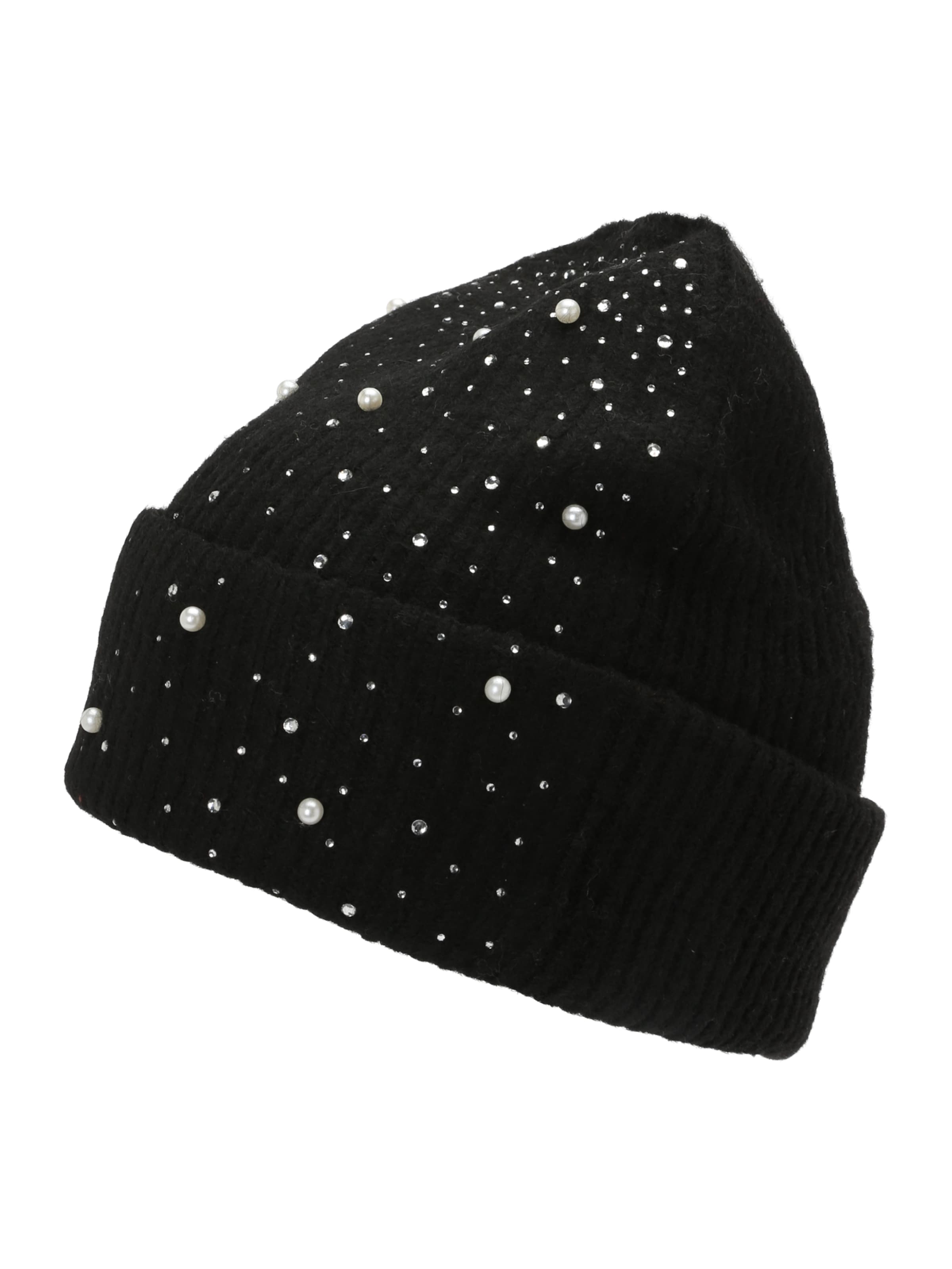 MYLAVIE by Sarah Harrison Sapka 'Knitted hat with glitter' - fekete: elől