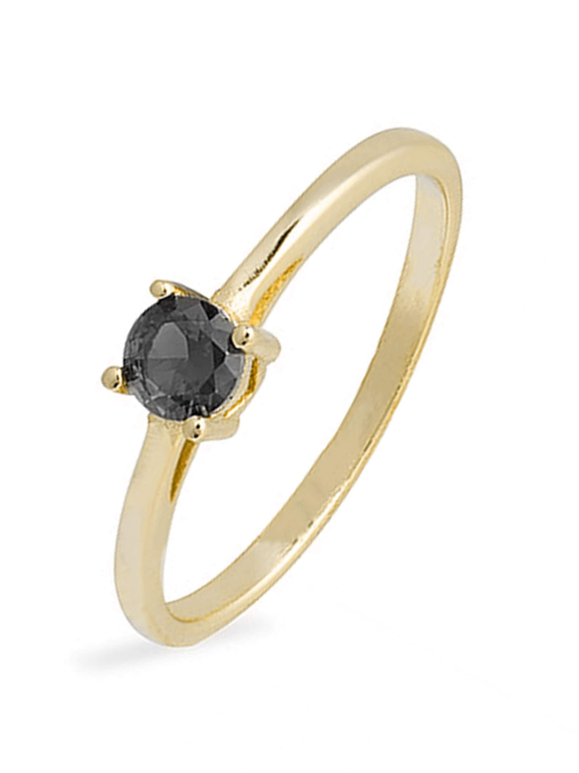 Luxenter - Anillo 'Otieno' en negro: frente