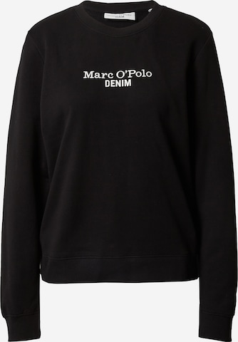 Marc O'Polo DENIM Sweatshirt  (GOTS) in Schwarz: predná strana