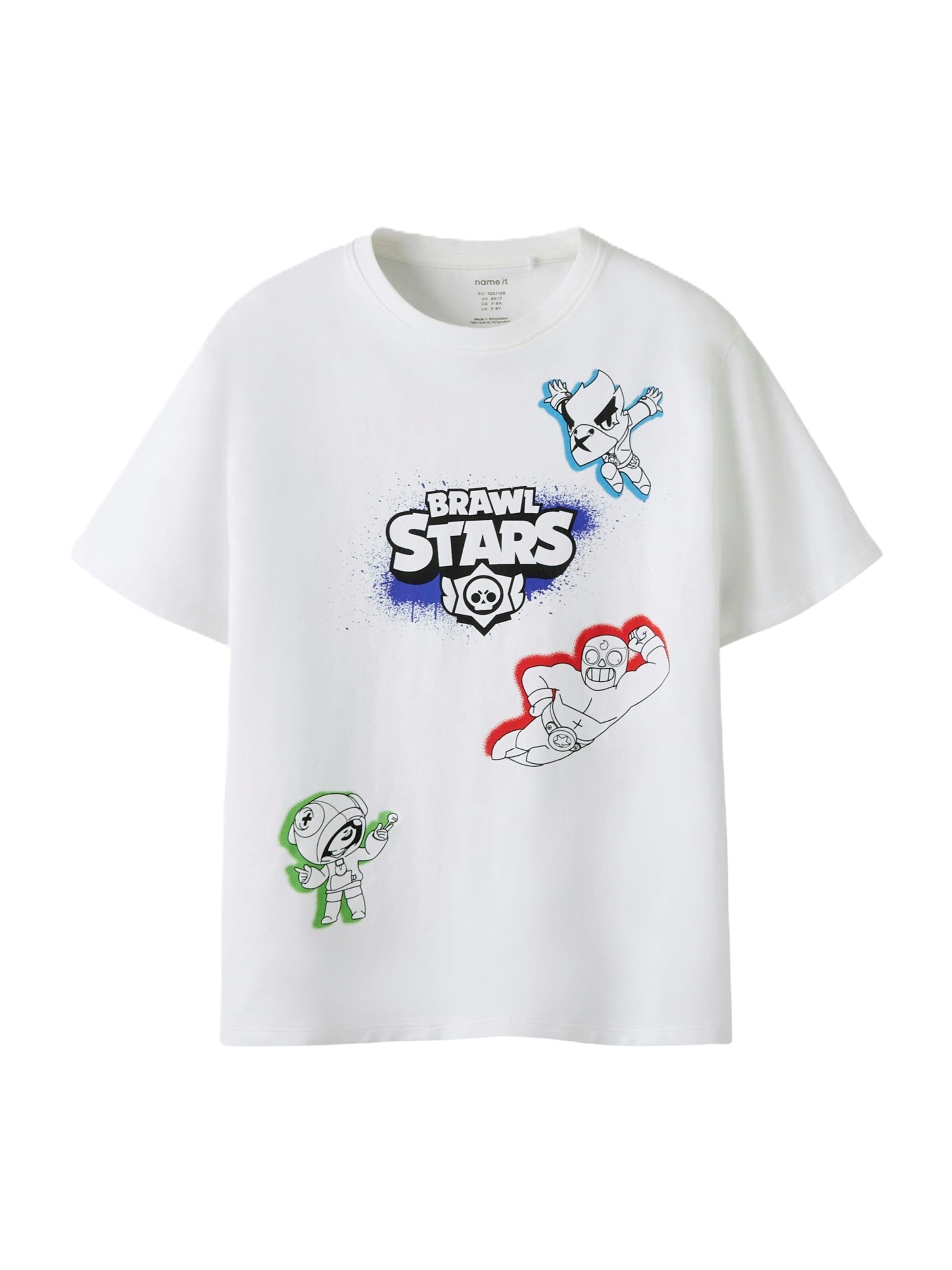 Tricou 'NKMEvere Brwlst' de la NAME IT pe alb: față