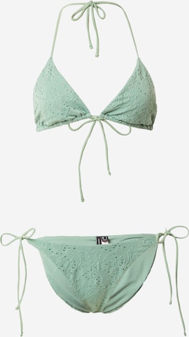 VERO MODA Bikiny 'CARLY' – zelená: přední strana