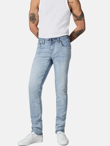 Coupe slim Jean 'Mailand' Peak Time en bleu : devant