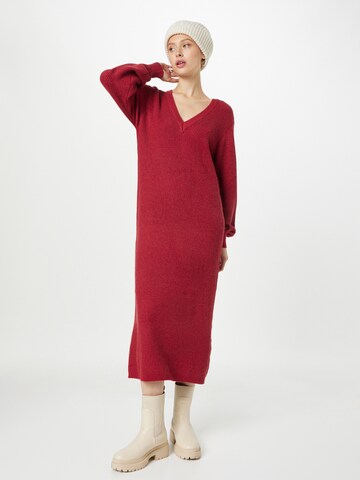 OBJECT Gebreide jurk 'MALENA' in Rood