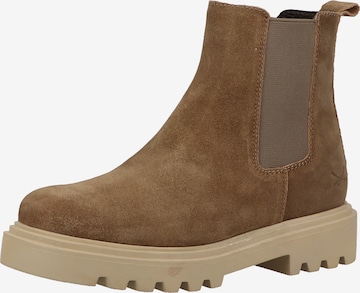 SANSIBAR Chelsea boots in Bruin: voorkant