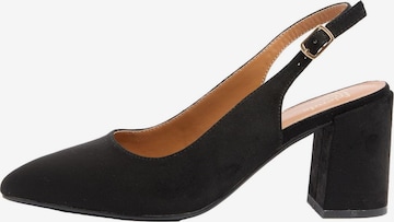 Escarpins à bride arrière Friends Like These en noir : devant