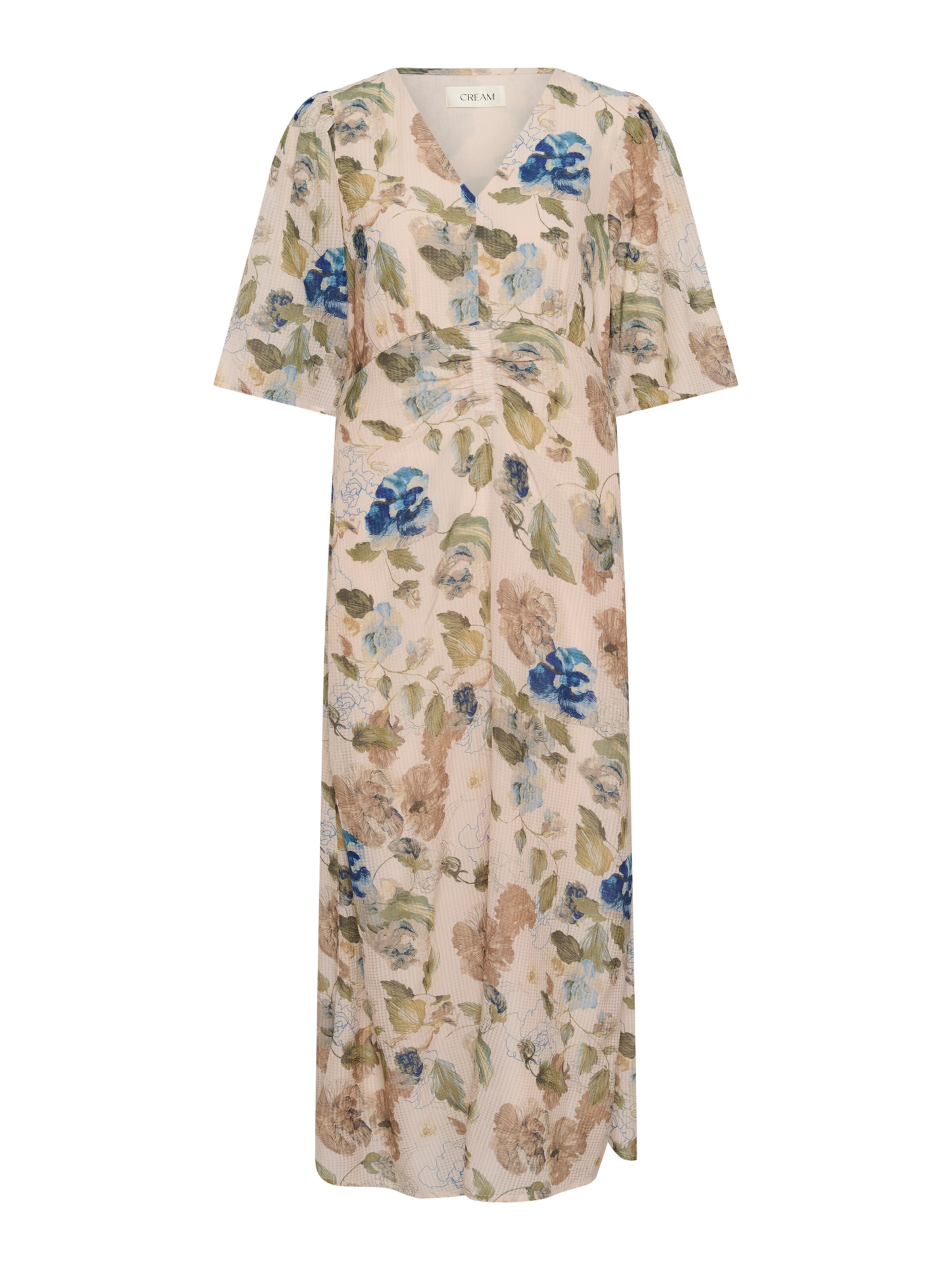 Cream Dress 'CRHailey' in Blue / Yellow / Green / Powder, Item view