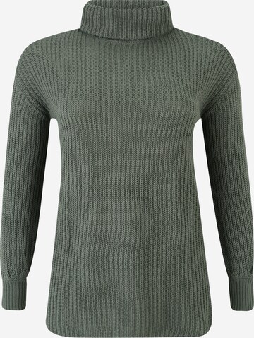 Vero Moda Curve Sweter 'SAYLA' w kolorze zielony: przód