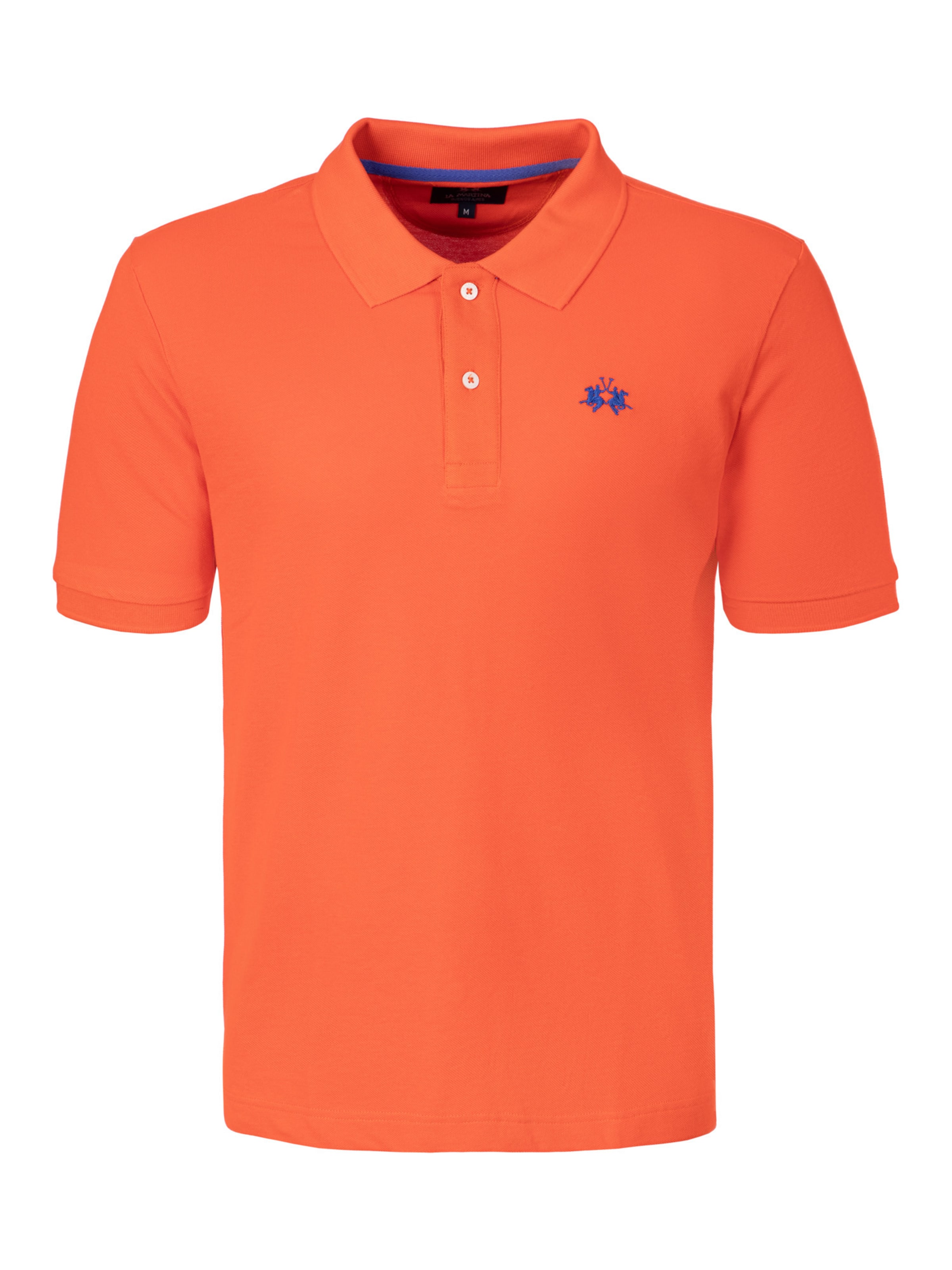 La Martina Poloshirt ' BPMP11 ' in Orange: Vorderseite