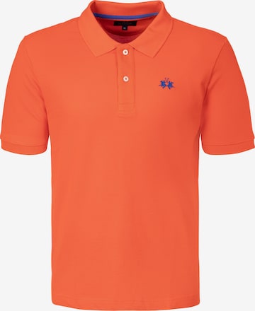 La Martina Poloshirt ' BPMP11 ' in Orange: Vorderseite