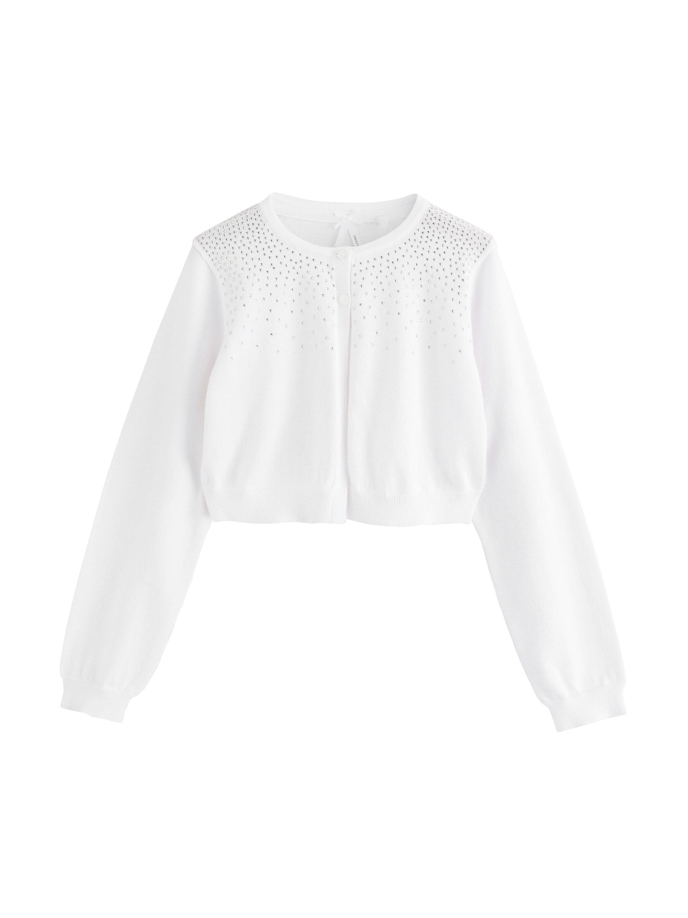 Next Вязаная кофта в Белый: спереди