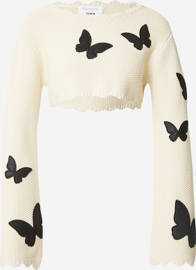 florence by mills exclusive for ABOUT YOU Jersey 'Sandcastles' en beige / negro, Vista del producto