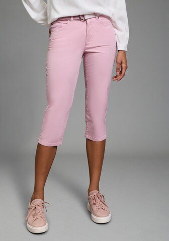 LAURA SCOTT Regular Pants in Pink: front
