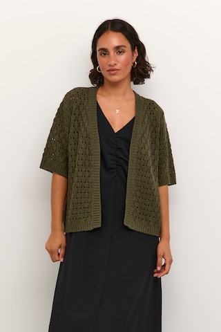 Kaffe Knit cardigan 'Silja' in Green: front