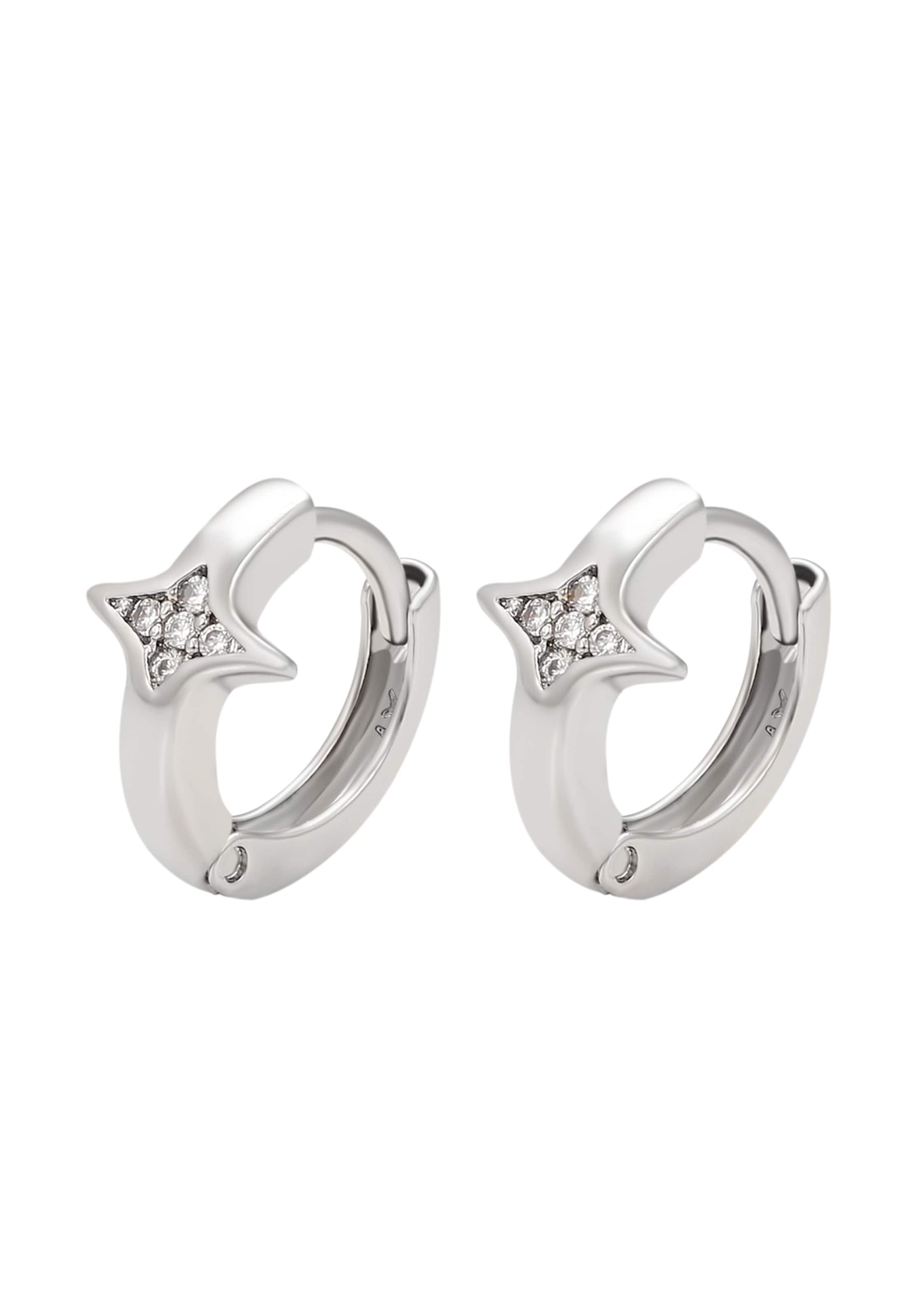 faina - Brincos em prata: frente