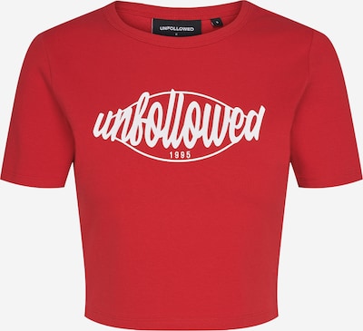 UNFOLLOWED x ABOUT YOU Skjorte 'GIRLFRIEND' i rød, Produktvisning